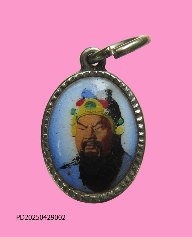 ล็อคเก็ตเทพเจ้ากวนอู หลัง ยันต์