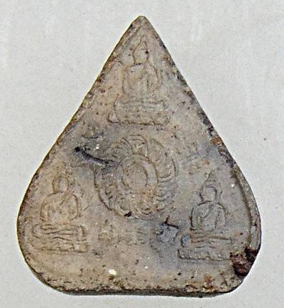 พระรูปเหมือนเนื้อดินองค์เล็ก หลวงพ่อชื้น วัดญาณเสน อยุธยา