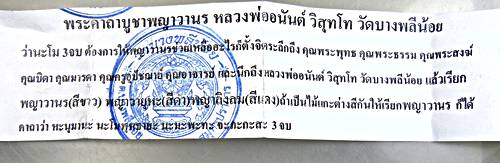 พญาวานร หลวงพ่ออนันต์ วัดบางพลีน้อย