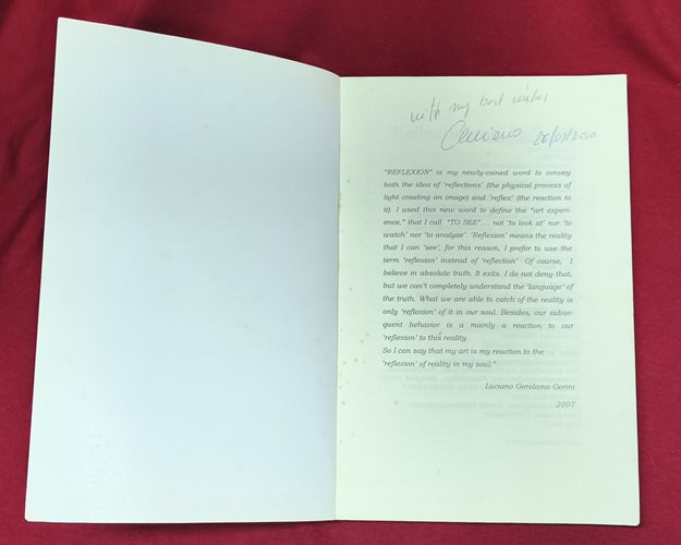 (ปิด69) หนังสือReflecting on Reflexions ลูซาโน เยโรลาโม เยรินี 14.5x21.3ซ.ม. 160หน้า (สภาพมือ2)
