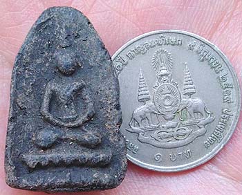 *กลีบบัว สมาธิราบ เกศเปลวเพลิง ดินเผาเข้าใบลาน กรุวัดบางสะแกนอก ตลาดพลู ฝั่งธนฯ*