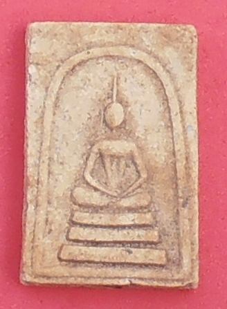 พระสมเด็จหลวงปู่นาค วัดระฆัง พิมพ์เทวดา 3 ชั้น อกร่อง ฝังตะกรุด