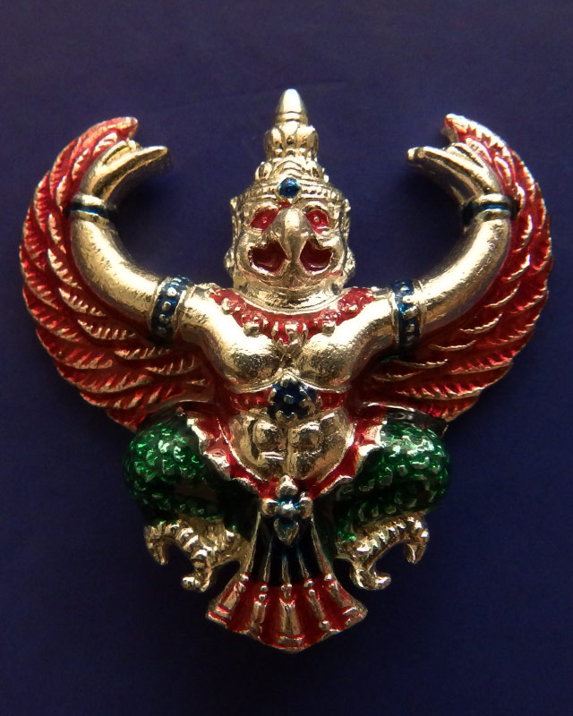 ครุฑ พิธียกครุฑพ่าห์ ศาลจ.เบตง เลข 16 เนื้อเงินลงยา