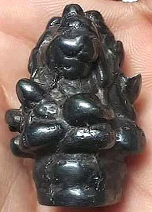 พิมพ์อุปคุตถือดอกบัว สามหน้า เนื้อเมฆพัตร