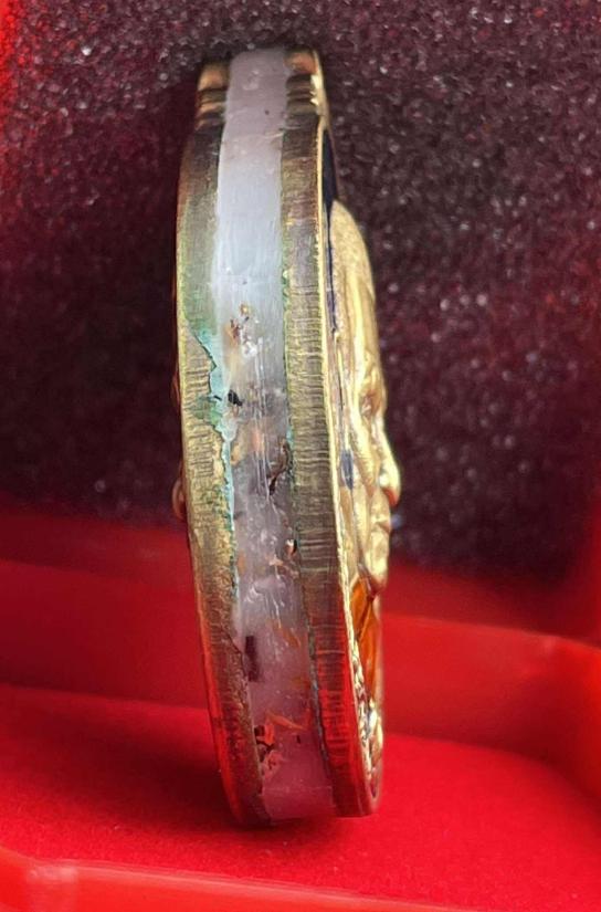 พระราชมงคลวชิรปัญญา(หลวงปู่อิ่ม) หลวงพ่ออิ่มวัดทุ่งนาใหม่ จ.นครศรีธรรมราช รุ่น มหาลาภ เนื้อทองทิพย์ซ