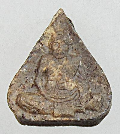 พระรูปเหมือนเนื้อดินองค์เล็ก หลวงพ่อชื้น วัดญาณเสน อยุธยา