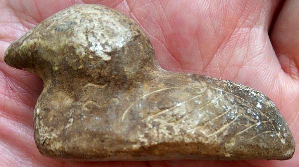 นกสาริกา ขนาดบูชา ดินผสมผงว่าน