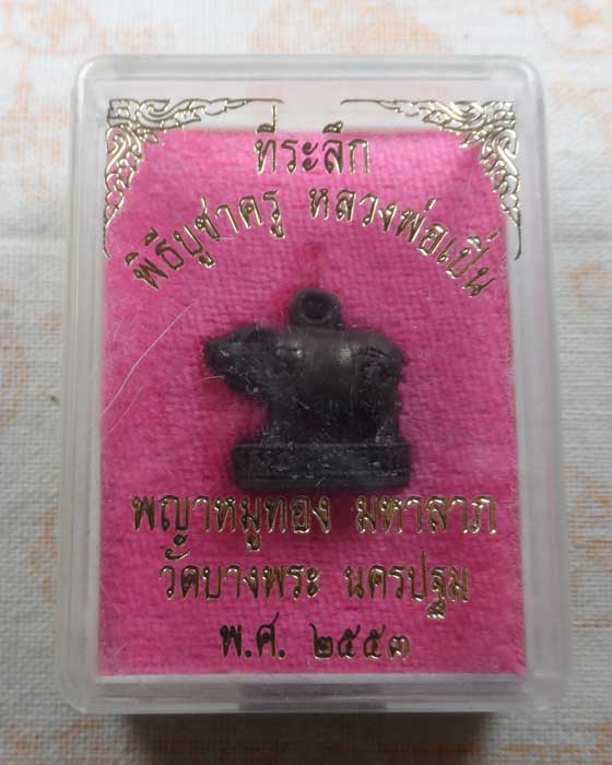 พญาหมูทอง มหาลาภ พิธีบูชาครู หลวงพ่อเปิ่น วัดบางพระ จ.นครปฐม ปี๒๕๕๓