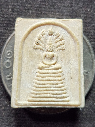 วัดพิกุลทอง จังหวัดสิงห์บุรี สมเด็จนาคปรกเนื้อผง พิมพ์คะแนน หลวงพ่อแพ  ที่ระลึกอายุครบ 91 ปี