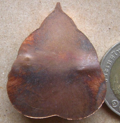 หลวงปู่บุญ วัดปอแดง จ นครราชสีมา ปี2558เลข255เนื้อทองแดงรมมันปู ไม่ตัดปีกหลังเรียบ๙รอบ กรรมการ+กล่อง