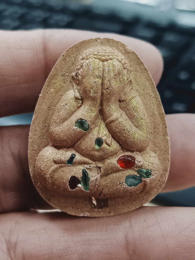 4-398 พระปิดตาจัมโบ้ รวยพันล้าน หลวงปุ่บุญมา สำนักสงฆ์เขาแก้วทอง จ.ปราจีนบุรี 2564 เลข 845 กล่องเดิม