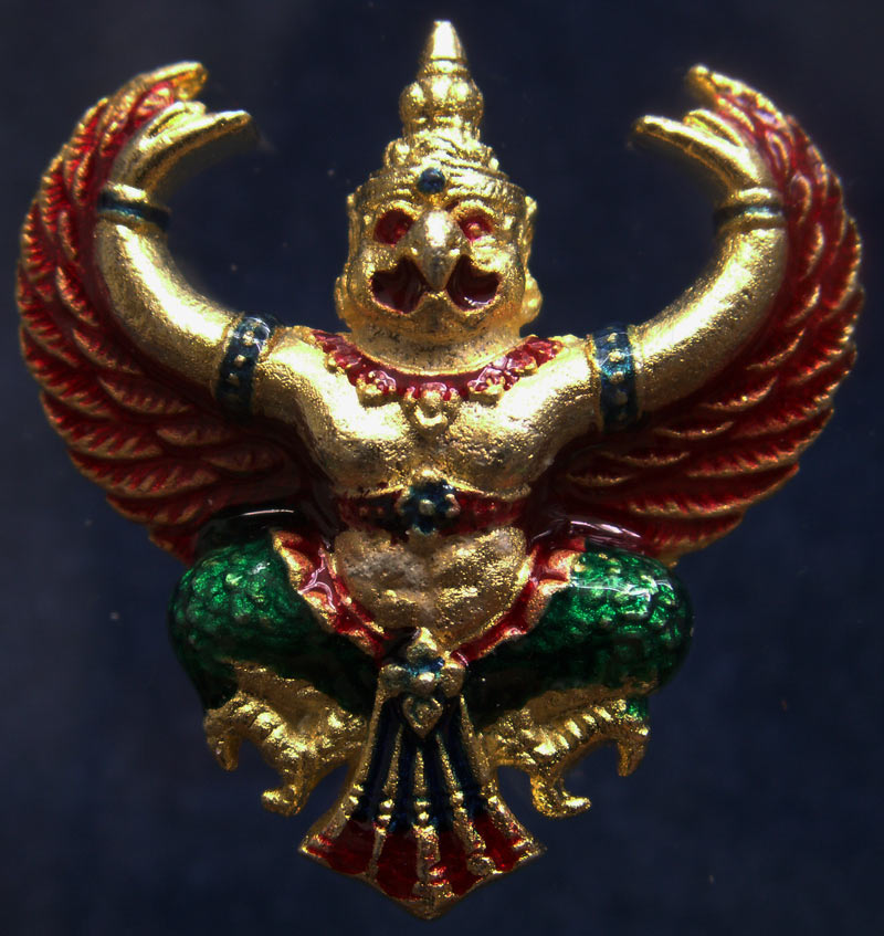 สวยดั่งทอง...พญาครุฑ พิธียกครุฑพ่าห์ ศาลจ.เบตง พ.ศ. 2555 เนื้อทองเหลืองกะไหล่ทองลงยา (20)