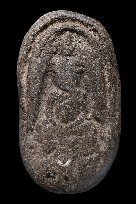 พระกรุวัดจุฬามณี พิมพ์หน้าฤาษี หลังนาง