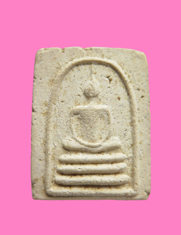 สมเด็จพิมพ์คะแนน หลวงปู่เลี่ยม วัดศรีบุญเรือง หลังจารเลขกำลังวัน