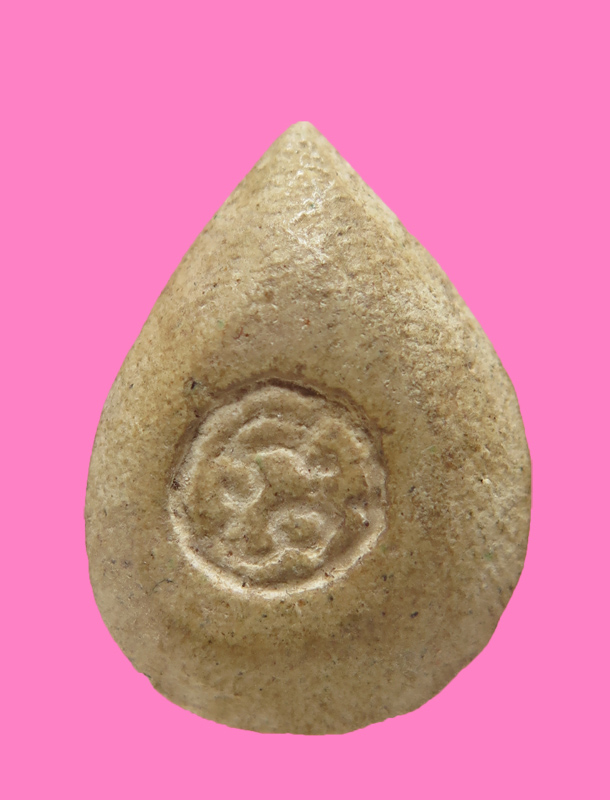 นางกวัก พิมพ์กลีบบัว หลังยันต์