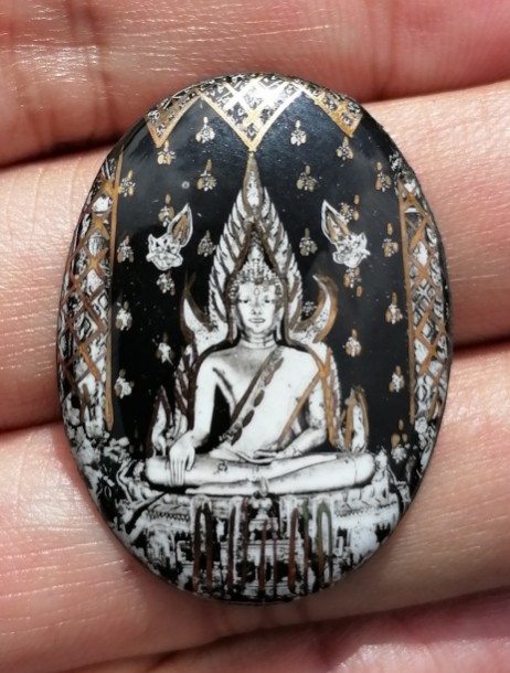 ล็อกเก็ตหลวงพ่อพระพุทธชินราช ปี 2515 พิธีจักรพรรดิ์มหาพุทธาภิเษก 2515 จ.พิษณุโลก​ เคาะเดียว 