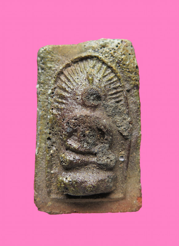 พระสมเด็จซุ้มกอ เนื้อว่านแก่ดิน  หลวงพ่อม้วน วัดไทร จ.นครปฐม