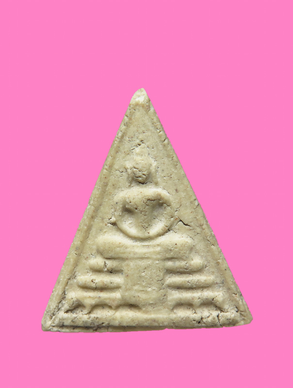 สมเด็จหน้าจั่ว ฐานผ้าทิพย์ เนื้อผง หลังปั๊ม ส.ว.  เจ้าคุณเที่ยง วัดระฆัง