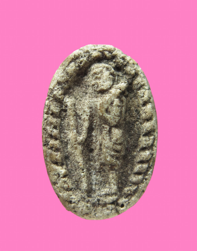 พระสิวลี พิมพ์เม็ดแตง หลังรูปเหมือน ยันต์