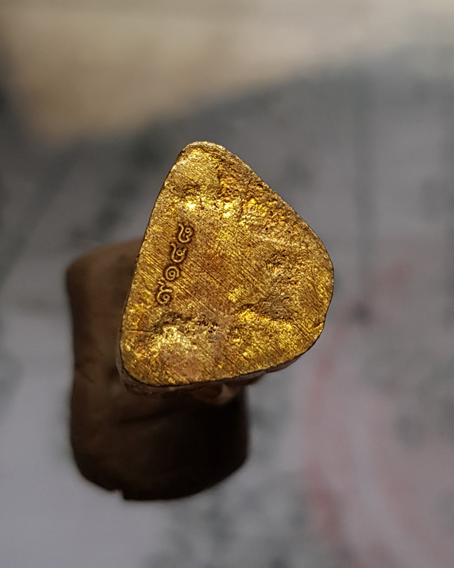 รูปหล่อโบราณ 99 ปี หลวงพ่อพัฒน์ วัดห้วยด้วน จ.นครสวรรค์ เนื้อทองเหลือง ปี 2563