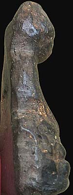 *พระกริ่งครึ่งซีกเนื้อผงใบลาน หลวงพ่อสังกิจโจ วัดเขาพระงาม รุ่นแรก ปี๒๔๙๙*