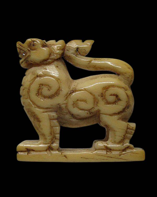 สิงห์หน้าโบสถ์ 3 ขวัญ หลวงพ่อเดิม วัดหนองโพ จ.นครสวรรค์