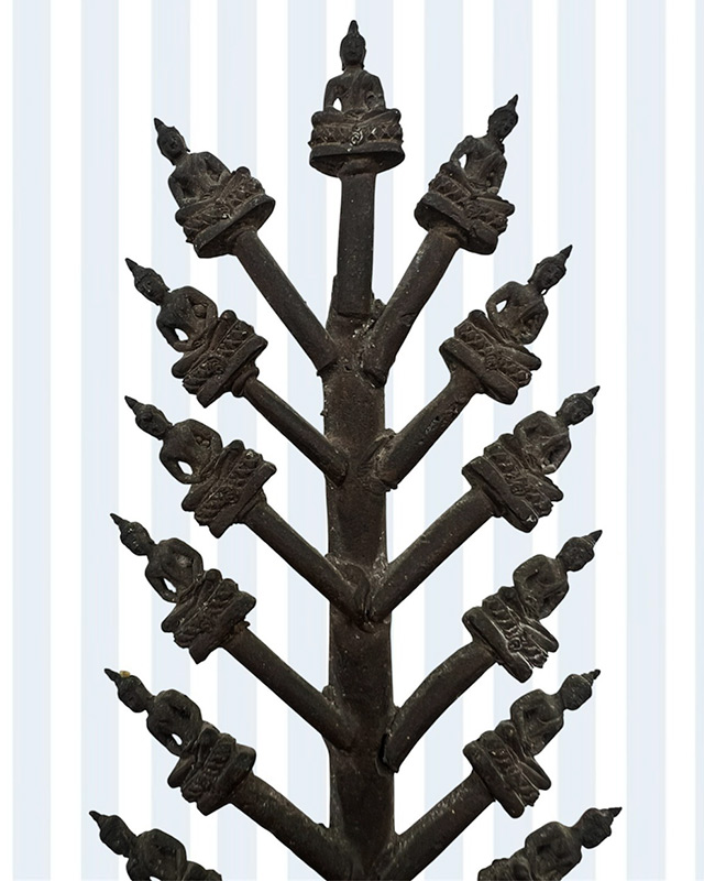 พระช่อชัยวัฒน์กรรมการ สมเด็จย่า 90 พรรษา พ.ศ. 2533 เนื้อนวะ งานเทหล่อในพิธี