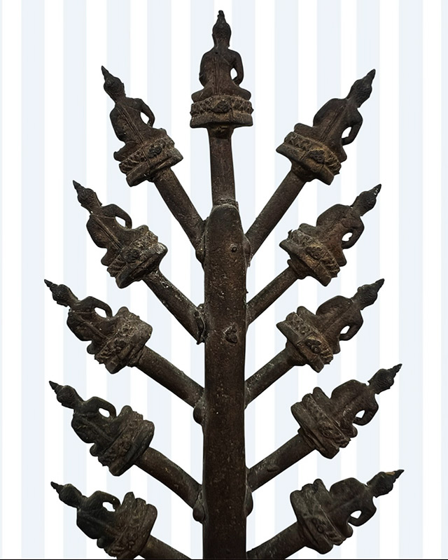 พระช่อชัยวัฒน์กรรมการ สมเด็จย่า 90 พรรษา พ.ศ. 2533 เนื้อนวะ งานเทหล่อในพิธี