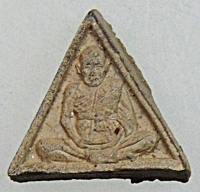 พระรูปเหมือนเนื้อดินองค์เล็ก หลวงพ่อชื้น วัดญาณเสน อยุธยา