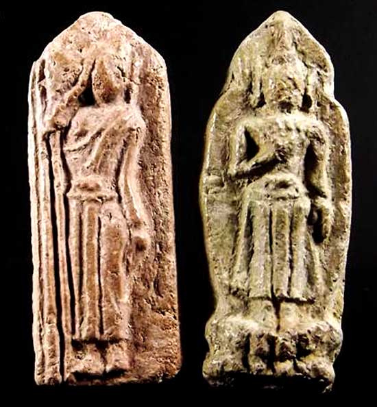 พิมพ์พระประจำวัน เนื้อดิน คู่ที่3