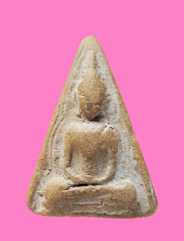 นางพญาพิมพ์สมาธิ เส้นซุ้มคู่ เนื้อดิน