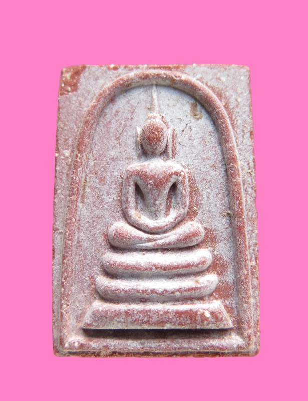 พระสมเด็จรุ่นแรก หลวงพ่อพูล วัดไผ่ล้อม ปี 2518 เนื้อกระเบื้องหลังคาโบสถ์องค์พระปฐมเจดีย์