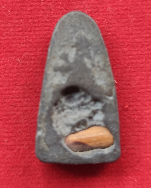 หลวงพ่อทวด พิมพ์พระรอด เนื้อโลหะ ไม่ทราบวัด