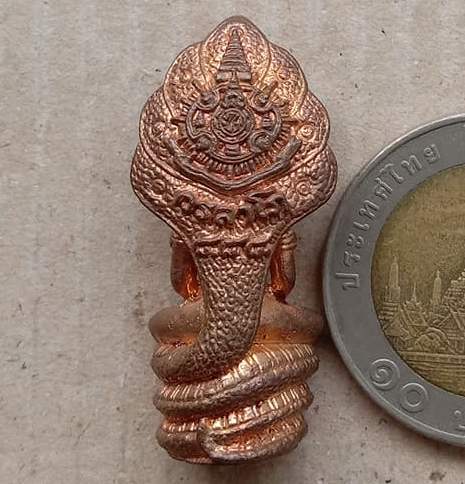 พระนาคปรก"แสงอร่าม"หลวงปู่เหรียญ วัดอรัญญบรรพต จ.หนองคาย ปี2543 รุ่นที่ระลึก 88ปี มีโค้ด