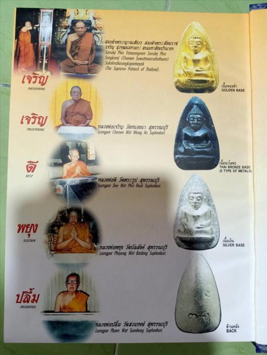 ชุด100องค์ พระถ้ำเสือ รุ่นแรก 5มงคล เนื้อนวะโลหะ เทศบาลอู่ทองสร้าง จ. ส ุพรรณบุรี พ.ศ. 2543 กล่อง100