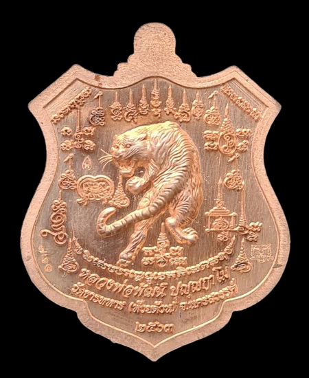 เคาะแรกแดง..พยัคฆ์เจ้าพระยา ๒๕๖๓..ทองแดงผิวไฟลงยาม่วง # ๗๖๐..ล.พ.พัฒน์ วัดห้วยด้วน จ.นครสวรรค์