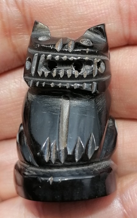 เสือหลวงพ่อเปิ่น รุ่นไตรมาส 44 เนื้อเขาควายแกะ อุดกริ่ง วัดบางพระ จ.นครปฐม ปี 2544 เคาะเดียว