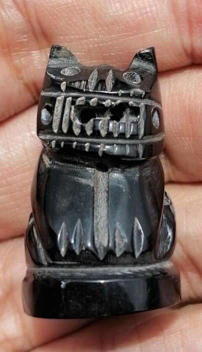 เสือหลวงพ่อเปิ่น รุ่นไตรมาส 44 เนื้อเขาควายแกะ อุดกริ่ง วัดบางพระ จ.นครปฐม ปี 2544 เคาะเดียว   