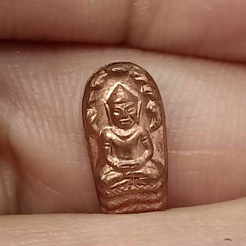 A5 พระนาคปรกใบมะขาม รุ่นแรก ปลุกเสก 9 วัน 9 คืน หลวงพ่อรัตน์ วัดป่าหวาย จ.ระยอง ปี 2559 เนื้อทองแดง