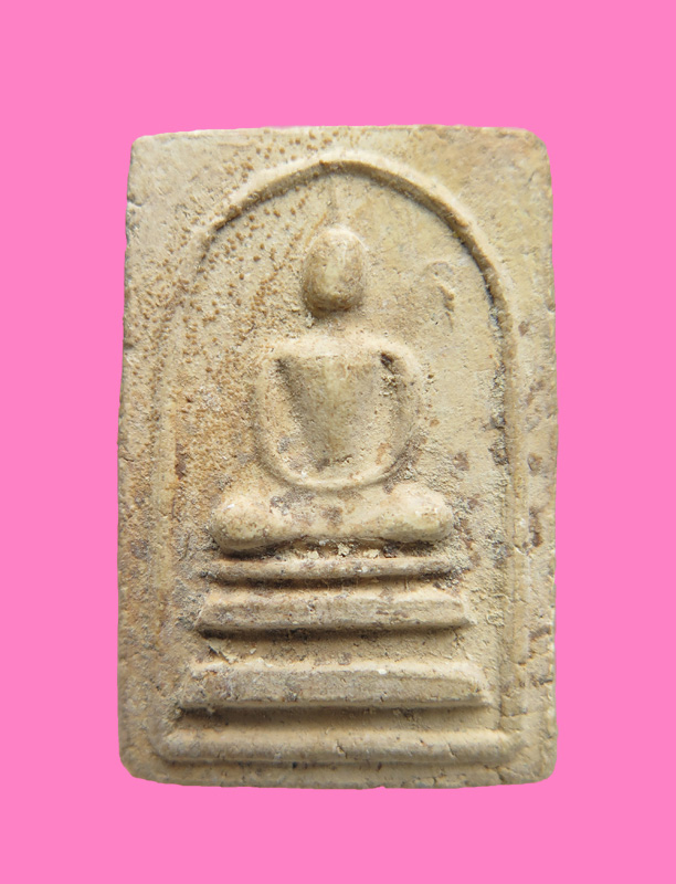 พระสมเด็จข้าง จ.จาน (ขวามือองค์พระมี จ.) หลวงปู่นาค วัดระฆังฯ กรุงเทพฯ 