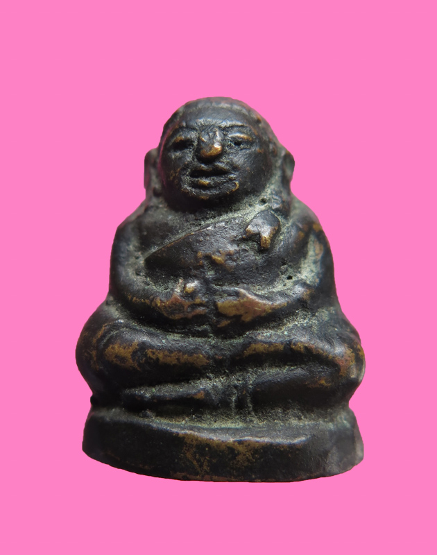 รูปหล่อ พระสังกัจจาย พิมพ์กลาง หลวงพ่อพูล วัดไผ่ล้อม นครปฐม ปี 13