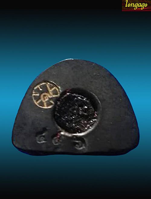 พระรูปหล่อเนื้อนวะ หลวงปู่พรหมา เขมจาโร วัดสวยหินผานางคอย รุ่น ฉลองอายุ 96 ปี ปี 2537