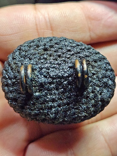 วัดกลางบางแก้ว นครปฐม เบี้ยแก้ หลวงปู่เจือ  2ห่วง ปี48 อุดปรอท ปิดชันโรงลงจาร ลงรักดำ