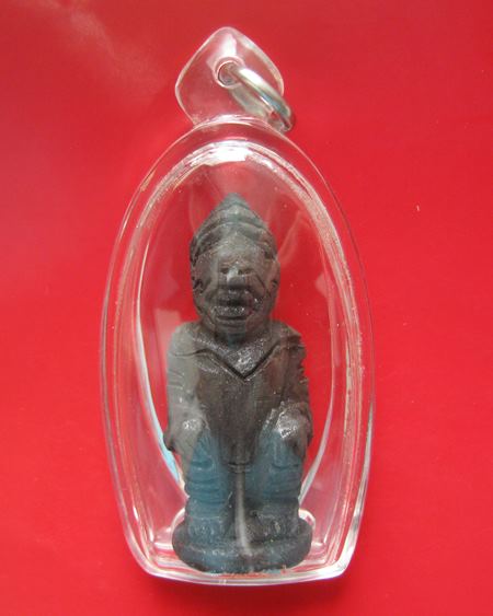 หนุมานแกะจากไม้พยุง หลวงพ่อแล วัดพระทรง จ.เพชรบุรี ปี 2539 พร้อมซองวัด