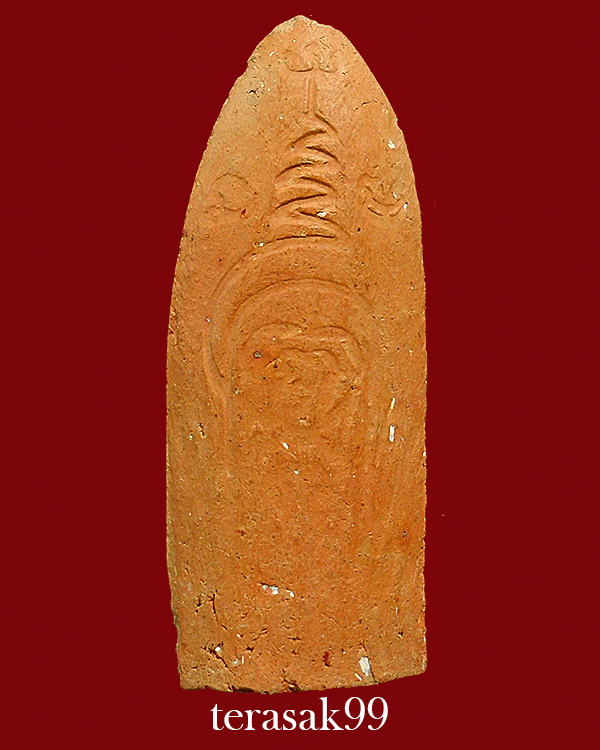 พระลีลาทุ่งเศรษฐีเนื้อดิน หลวงพ่อเต๋ คงทอง วัดสามง่าม จ.นครปฐม พิมพ์ใหญ่ ปั้มคงทองด้านล่างหายาก