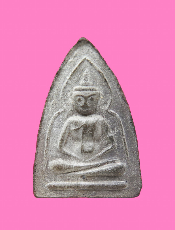 พระซุ้นแหลม หน้าตุ๊กตา เนื้อดิน หลังยันต์