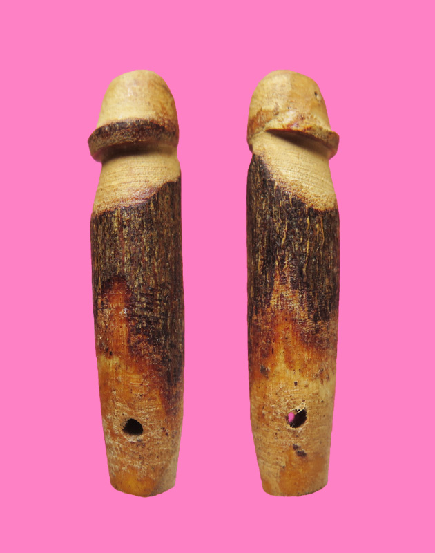 ปลัดขิก ไม้เขยตาย หลวงปู่เมฆ วัดลำกระดาน ขนาดประมาณ 2.2 นิ้ว