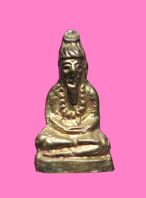 รูปหล่อ ฤาษี บรรจุกริ่ง เนื้อทองผสม