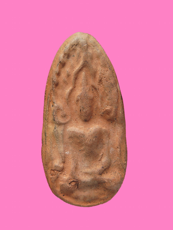 ขุนแผนไข่ผ่าซีก หลวงพ่อเปลื้อง วัดใหม่สุวรรณภูมิ หลังตราสยามเทวาธิราช