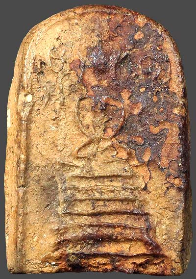 *สมเด็จฯยันต์ข้าง ฐานสูง หลวงพ่อคร้าม วัดพระเงิน นนทบุรี เนื้อดิน*